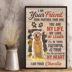 Custom Photo Till The Last Beat Of My Heart - Dog Personalized Custom Vertical Poster - Gift For Pet Owners. Pet Lovers