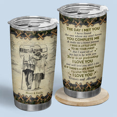 I Love You Forever And Always - Couple Personalized Custom Tumbler - Gift For Wife. Anniversary