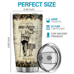 I Love You Forever And Always - Couple Personalized Custom Tumbler - Gift For Wife. Anniversary