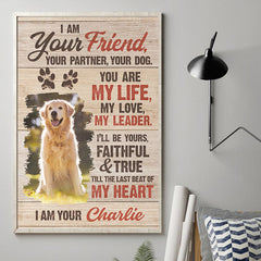 Custom Photo Till The Last Beat Of My Heart - Dog Personalized Custom Vertical Poster - Gift For Pet Owners. Pet Lovers