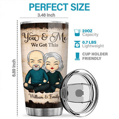 Annoying Each Other For Many Years - Couple Personalized Custom Tumbler - Gift For Husband Wife. Anniversary