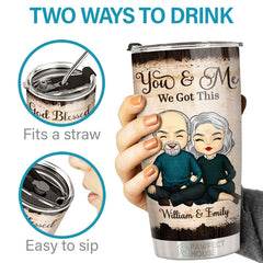 Annoying Each Other For Many Years - Couple Personalized Custom Tumbler - Gift For Husband Wife. Anniversary