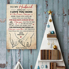 I Found The One Whom My Soul Loves - Couple Personalized Custom Vertical Poster - Gift For Husband Wife. Anniversary