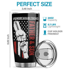 Family Is The Heart Of The Home - Family Personalized Custom Tumbler - Father's Day. Birthday Gift For Dad