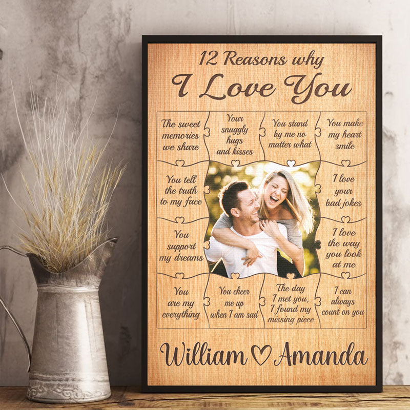 Custom Photo The Sweet Memories We Share - Couple Personalized Custom Vertical Poster - Gift For Husband Wife. Anniversary