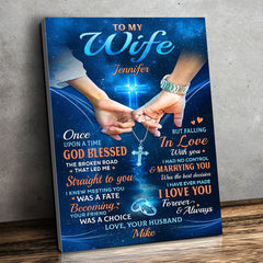 I Knew Meeting You Was A Fate - Couple Personalized Custom Vertical Canvas - Gift For Husband Wife. Anniversary