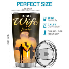 Never Forget How Special You Are To Me - Couple Personalized Custom Tumbler - Gift For Husband Wife. Anniversary