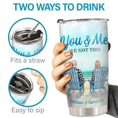 You Are My Angel - Couple Personalized Custom Tumbler - Gift For Husband Wife. Anniversary