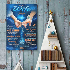 I Knew Meeting You Was A Fate - Couple Personalized Custom Vertical Poster - Gift For Husband Wife. Anniversary