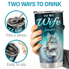 Meeting You Was A Fate To My Wife - Couple Personalized Custom Tumbler - Gift For Husband Wife. Anniversary