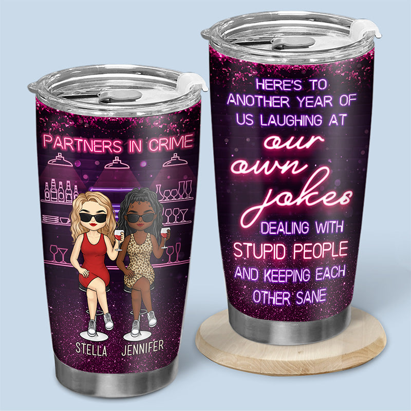 God Made Us Best Friends - Bestie Personalized Custom Tumbler - Gift For Best Friends. BFF. Sisters