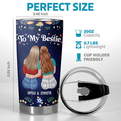 Love You For Who You Are - Bestie Personalized Custom Tumbler - Gift For Best Friends. BFF. Sisters