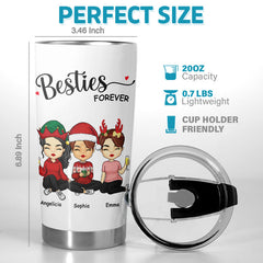 Soul Sisters - Bestie Personalized Custom Tumbler - Christmas Gift For Best Friends. BFF. Sisters