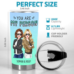 Here's Another Year Of Laughing Together - Bestie Personalized Custom Tumbler - Gift For Best Friends. BFF. Sisters