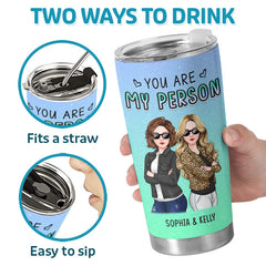 Here's Another Year Of Laughing Together - Bestie Personalized Custom Tumbler - Gift For Best Friends. BFF. Sisters