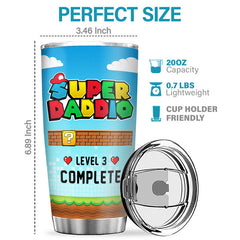 You Are Our Super Daddio - Family Personalized Custom Tumbler - Birthday Gift For Mom. Dad