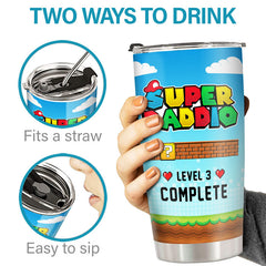 You Are Our Super Daddio - Family Personalized Custom Tumbler - Birthday Gift For Mom. Dad