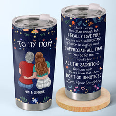 You Are Such An Important Person In My Life - Family Personalized Custom Tumbler - Gift For Grandma. Mom