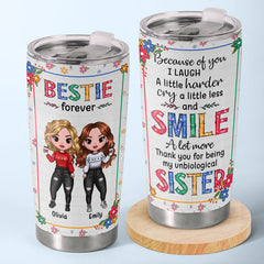To My Best Friend - Bestie Personalized Custom Tumbler - Christmas Gift For Best Friends. BFF. Sisters