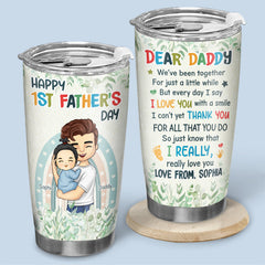 You're An Amazing Daddy - Family Personalized Custom Tumbler - Father's Day. Birthday Gift For First Dad