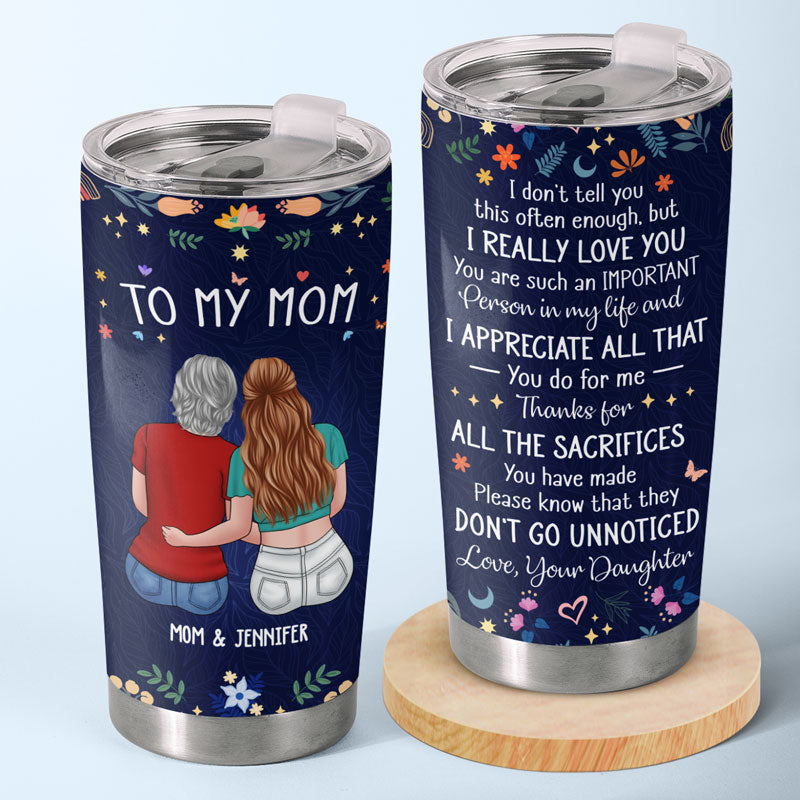 You Are Such An Important Person In My Life - Family Personalized Custom Tumbler - Gift For Grandma. Mom
