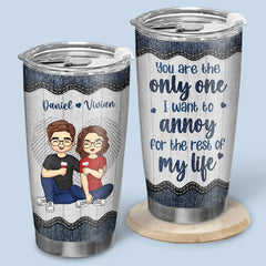 I Promise To Always Be By Your Side - Couple Personalized Custom Tumbler - Gift For Husband Wife. Anniversary