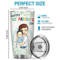 You're An Amazing Daddy - Family Personalized Custom Tumbler - Father's Day. Birthday Gift For First Dad