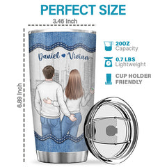 You Are The Only One - Couple Personalized Custom Tumbler - Gift For Husband Wife. Anniversary