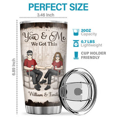 From Our First Kiss Till Our Last Breath - Couple Personalized Custom Tumbler - Gift For Husband Wife. Anniversary