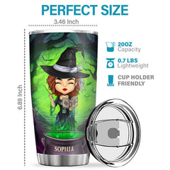 I'm Not Sugar And Spice - Personalized Custom Witch Tumbler - Halloween Gift For Witches. Yourself