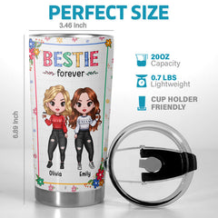 To My Best Friend - Bestie Personalized Custom Tumbler - Christmas Gift For Best Friends. BFF. Sisters