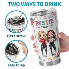 To My Best Friend - Bestie Personalized Custom Tumbler - Christmas Gift For Best Friends. BFF. Sisters