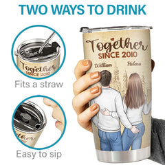 You Are All I Need - Couple Personalized Custom Tumbler - Gift For Husband Wife. Anniversary