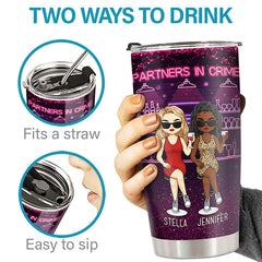 God Made Us Best Friends - Bestie Personalized Custom Tumbler - Gift For Best Friends. BFF. Sisters