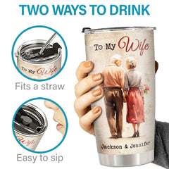 I Married You Because I Can't Live Without You - Couple Personalized Custom Tumbler - Gift For Husband Wife. Anniversary