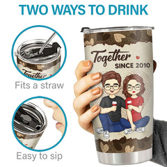 The One I Want To Annoy - Couple Personalized Custom Tumbler - Gift For Husband Wife. Anniversary