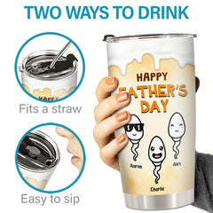 From Your Best Kids - Family Personalized Custom Tumbler - Father's Day. Birthday Gift For Dad