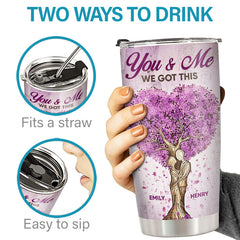 You Are My Queen Forever - Couple Personalized Custom Tumbler - Gift For Husband Wife. Anniversary